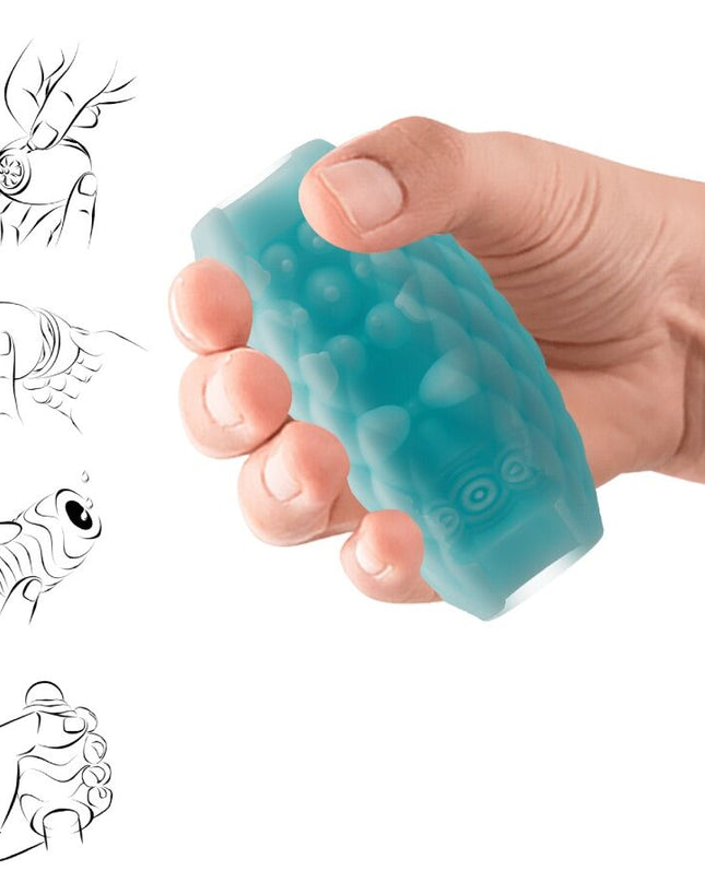 PRETTY LOVE - MASTURBATOR MASCULIN ATHENA EROS DIN SILICON, ALBASTRU CER