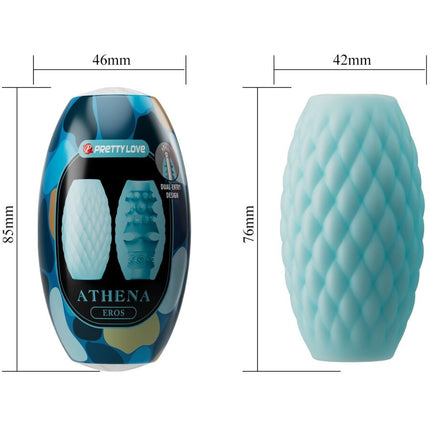 PRETTY LOVE - MASTURBATOR MASCULIN ATHENA EROS DIN SILICON, ALBASTRU CER