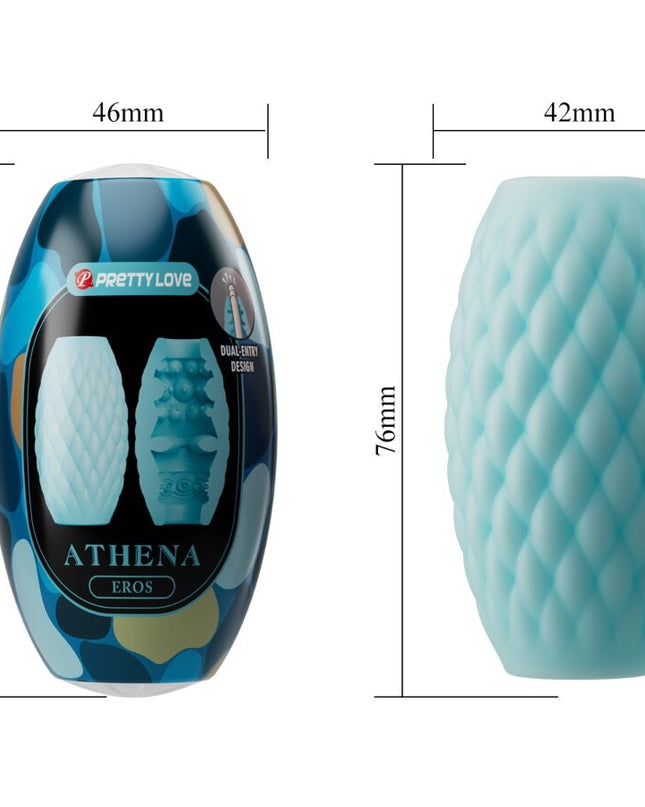 PRETTY LOVE - MASTURBATOR MASCULIN ATHENA EROS DIN SILICON, ALBASTRU CER