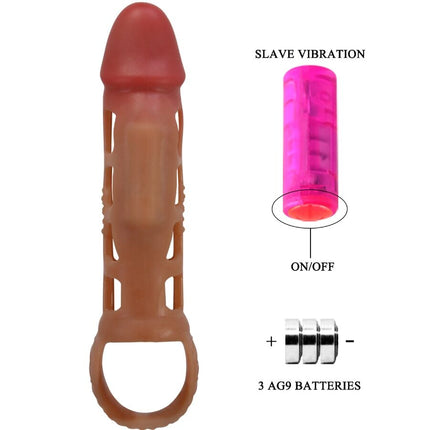 PRETTY LOVE - MANȘON VIBRANT PENTRU PENIS PRESTON 18 CM