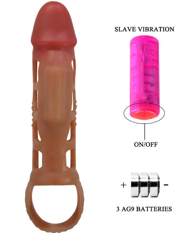 PRETTY LOVE - MANȘON VIBRANT PENTRU PENIS PRESTON 18 CM