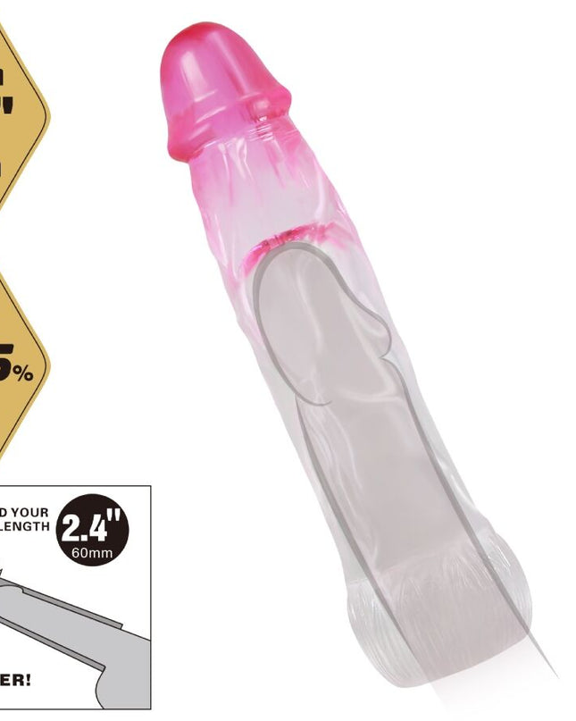 PRETTY LOVE - TEACĂ DE MĂRIRE REALISTICĂ NERON 6 CM PENTRU PENIS ROZ