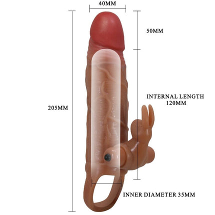 PRETTY LOVE - MANȘON PENTRU PENIS OSMAR + STIMULATOR VIBRATOR DE CLITORIS