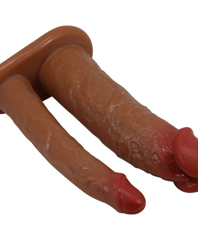 PRETTY LOVE - YAIRON MÂNĂ DUBLU PENTRU PENIS CU EXTENSIE DE 4 CM MULATTO