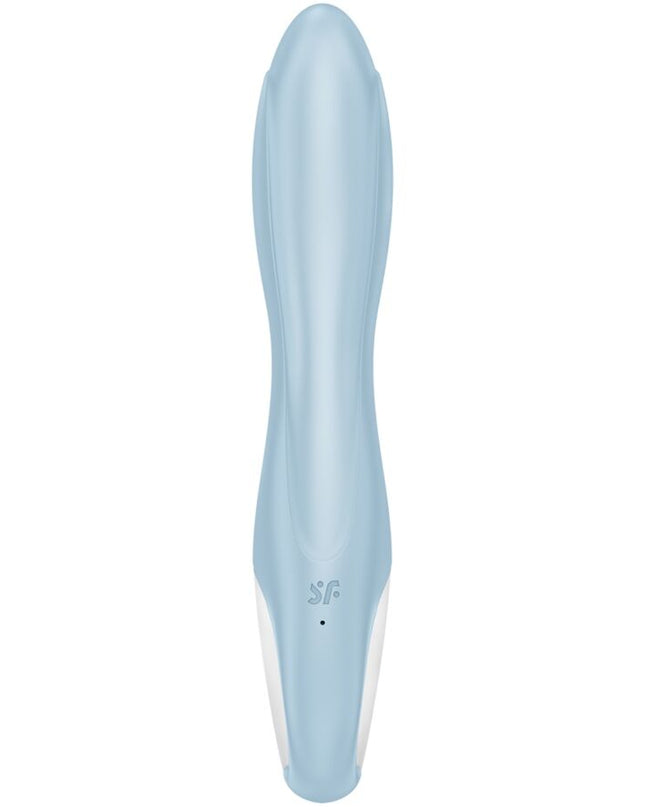 SATISFYER - VIBRATOR GONFLABIL IEPURE CU POMPA DE AER IEPURE 1, ALBASTRU