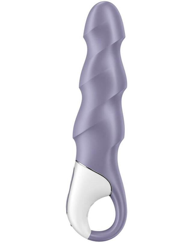 SATISFYER - VIBRATOR CU POMPĂ DE AER 1 VIBRATOR GONFLABIL PENTRU PUNCTUL G MOV