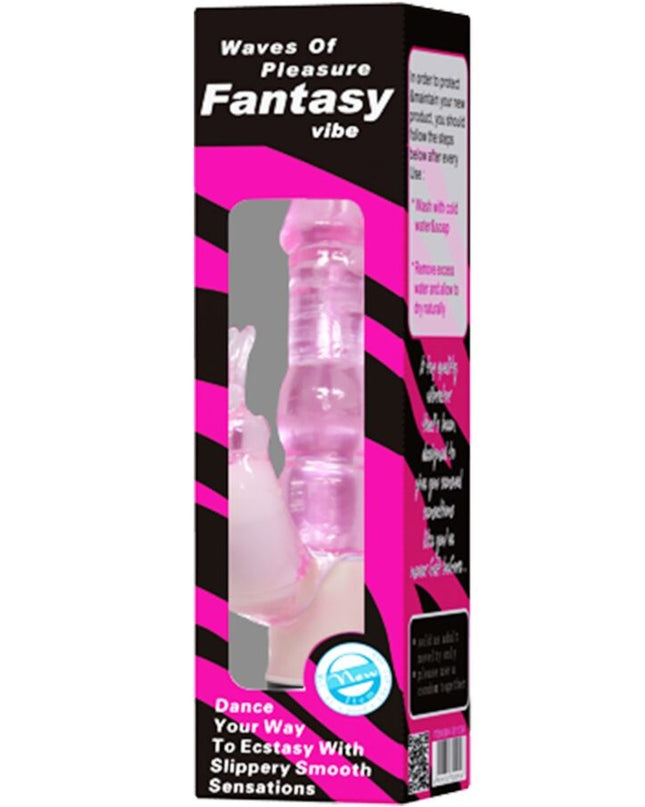 BAILE - WAVES OF PLEASURE FANTASY VIBRATOR WITH RABBIT 23 CM