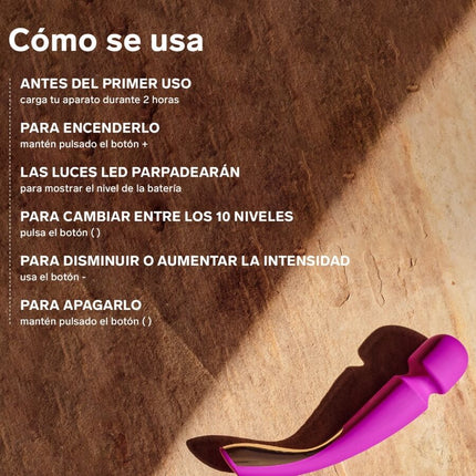 LELO - SMART MEDIUM WAND 2 MASAJ ALBASTRU OCEAN