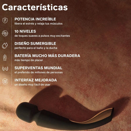 LELO - SMART MEDIUM WAND 2 MASAJ ALBASTRU OCEAN