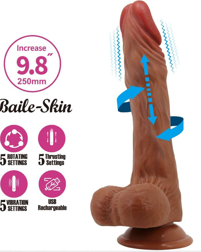 DILDO REALISTIC CALISTO 24 CM FLESH