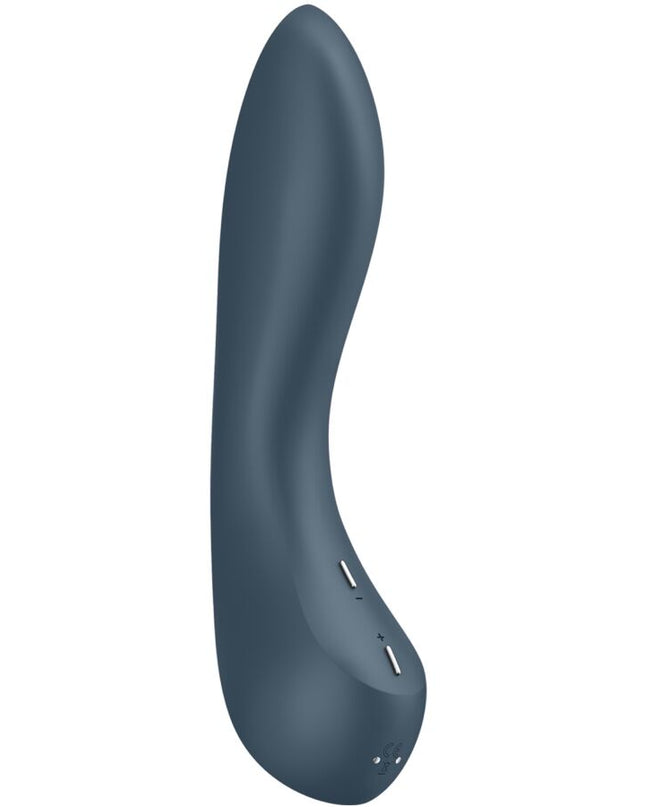 SATISFYER - VIBRATOR G-SPOT WAVE 4 CU PROGRAM DE 12 VIBRAȚII GRI ÎNCHIS
