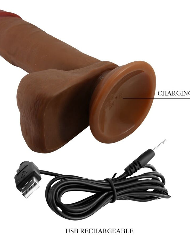 DILDO REALISTIC ABEL 21 CM MULAT