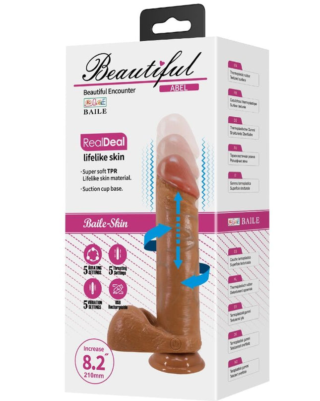 DILDO REALISTIC ABEL 21 CM MULAT
