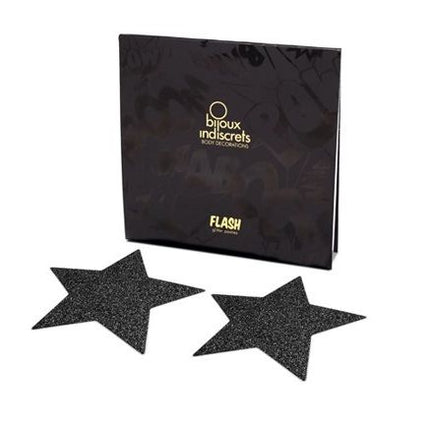 BIJOUX - CAPACELE INDISCRETS FLASH BLACK STAR