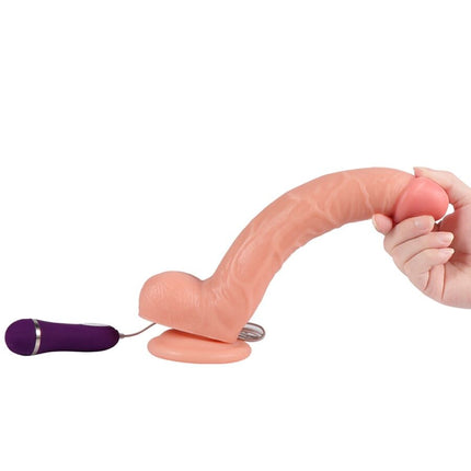 SHEQU - DILDO VIBRATOR OPTIMUS CU TELECOMANDĂ 28 CM