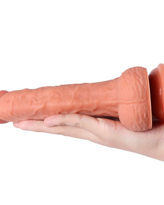 SHEQU - DILDO ȘI STIMULATOR DE CLITORIS HAYDEN CU VIBRAȚII ȘI TELECOMANDĂ 16 CM