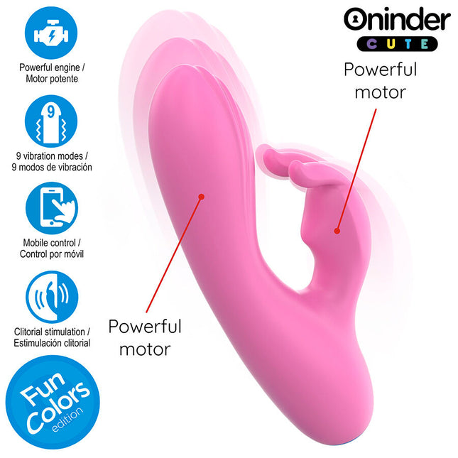 ONIDER CUTE - VIBRATOR LOVE BUNNY PENTRU CLITORIS PUNCT G - APLICAȚIE GRATUITĂ ÎN ÎNTREAGA LUME