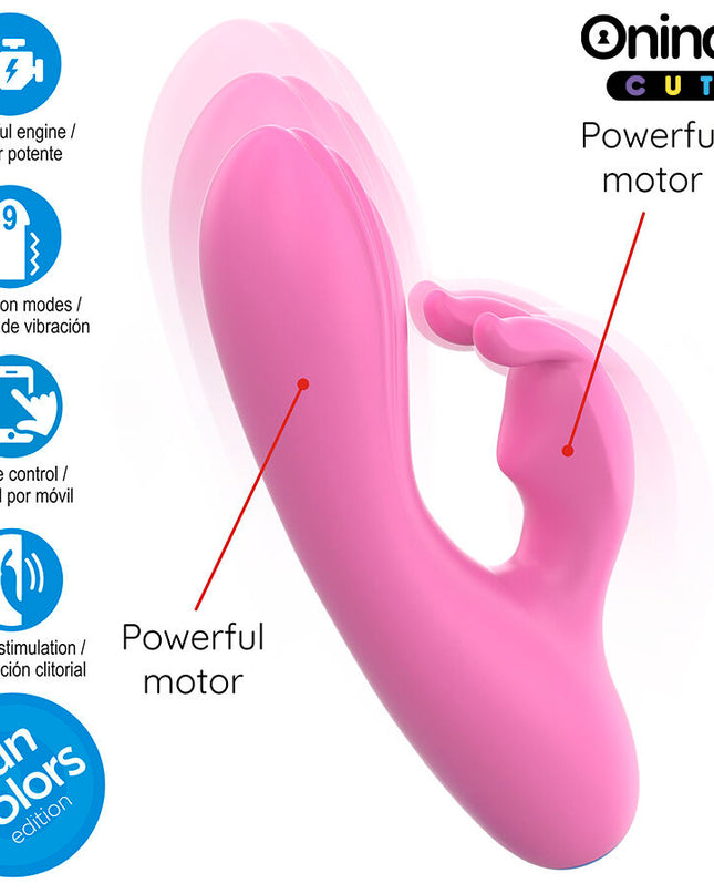 ONIDER CUTE - VIBRATOR LOVE BUNNY PENTRU CLITORIS PUNCT G - APLICAȚIE GRATUITĂ ÎN ÎNTREAGA LUME
