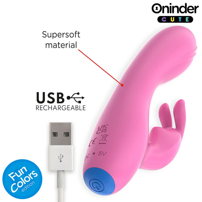 ONIDER CUTE - VIBRATOR LOVE BUNNY PENTRU CLITORIS PUNCT G - APLICAȚIE GRATUITĂ ÎN ÎNTREAGA LUME