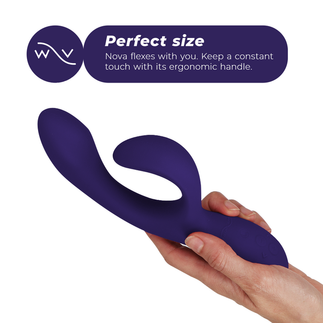 WE-VIBE - VIBRATOR NOVA 3 RABBIT ALBASTRU MIEZUL NOPȚII