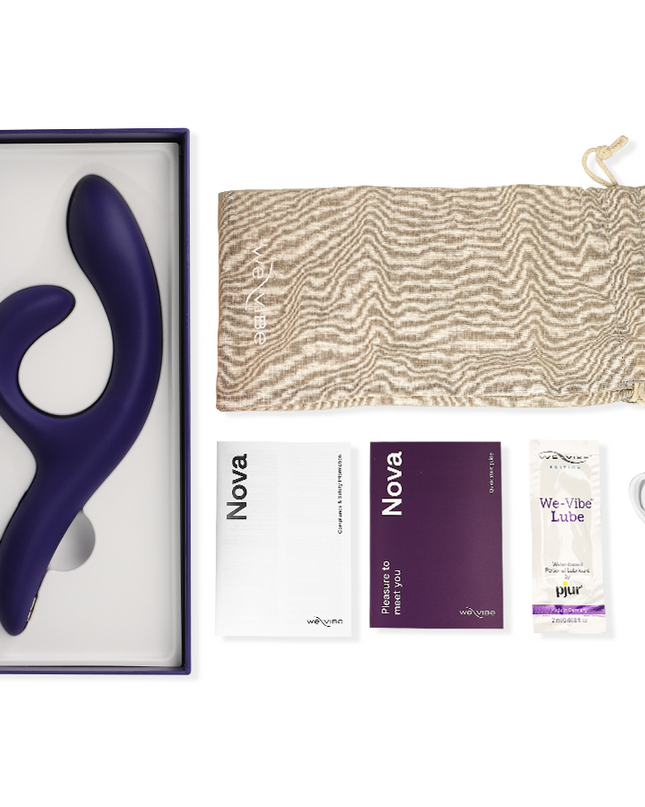 WE-VIBE - VIBRATOR NOVA 3 RABBIT ALBASTRU MIEZUL NOPȚII