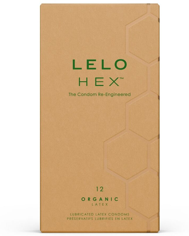 LELO - CUTIE DE PRESERVATIVI ORGANICI HEX 12 UNITĂȚI