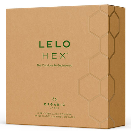 LELO - CUTIE DE PRESERVATIVI ORGANICI HEX 36 UNITĂȚI