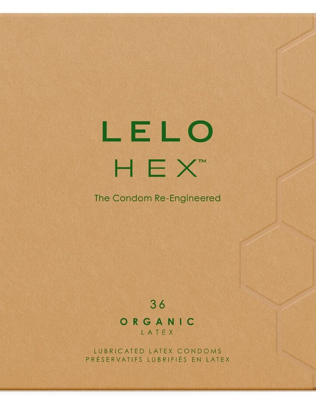 LELO - CUTIE DE PRESERVATIVI ORGANICI HEX 36 UNITĂȚI