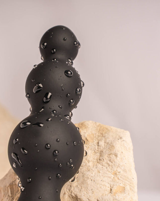 ROCKS-OFF - VIBRATOR PETITE SENSATIONS BUBBLES ANAL PLUG NEGRU