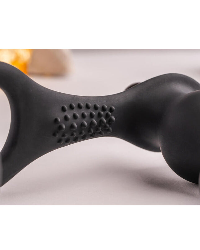 ROCKS-OFF - DOP ANAL RO-ZEN RRO CU INEL VIBRATOR PENTRU PENIS, NEGRU