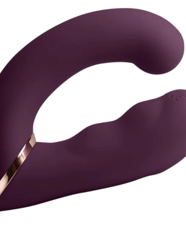 ROCKS-OFF - VIBRATOR DUAL GEMINI STIMULATOR CLITORIS PENTRU PUNCTUL G, MOV