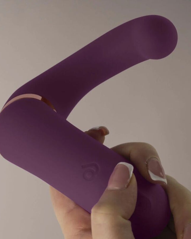 ROCKS-OFF - VIBRATOR DUAL GEMINI STIMULATOR CLITORIS PENTRU PUNCTUL G, MOV