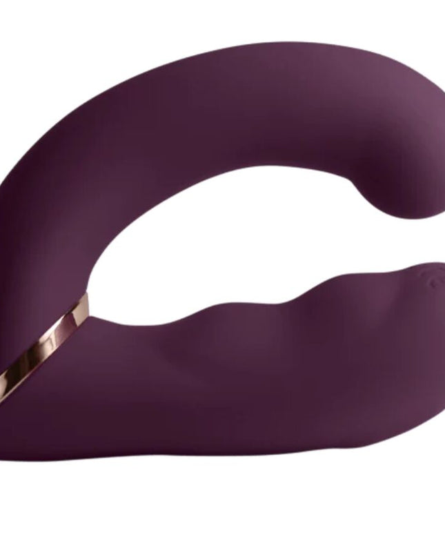 ROCKS-OFF - VIBRATOR DUAL GEMINI STIMULATOR CLITORIS PENTRU PUNCTUL G, MOV