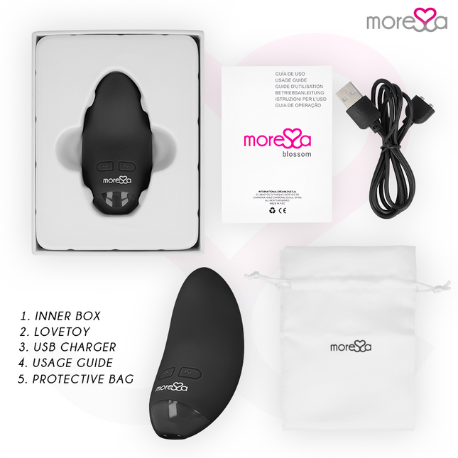 MORESSA - VIBRATOR BLOSSOM BLACK