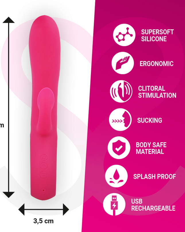 MORESSA - DUSTIN ASPIRĂ CLITORIA ȘI VIBRAȚII PUTERNICE DIN SILICON PREMIUM REÎNCĂRCABIL