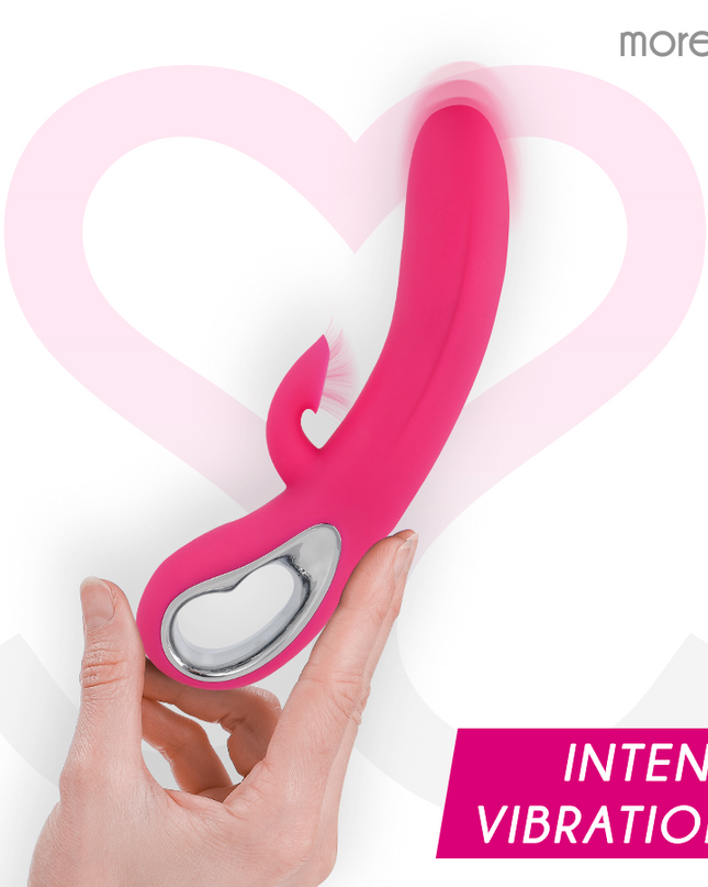 MORESSA - DUSTIN ASPIRĂ CLITORIA ȘI VIBRAȚII PUTERNICE DIN SILICON PREMIUM REÎNCĂRCABIL