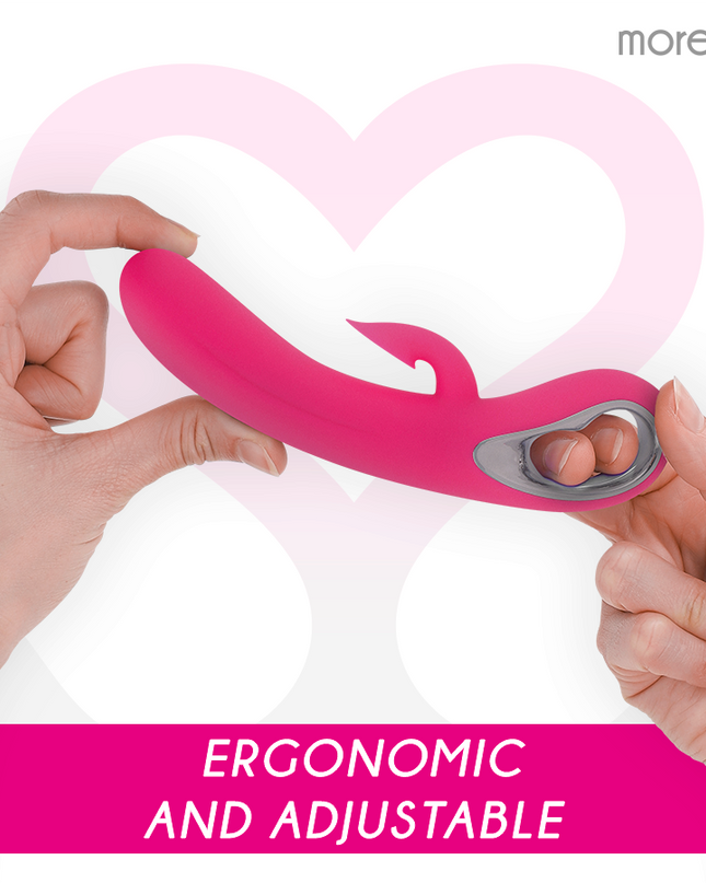 MORESSA - DUSTIN ASPIRĂ CLITORIA ȘI VIBRAȚII PUTERNICE DIN SILICON PREMIUM REÎNCĂRCABIL