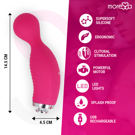 MORESSA - KIRK DUO SUCTION + MASAJ MULTIPERTANTĂ, REÎNCĂRCABIL, DIN SILICON PREMIUM