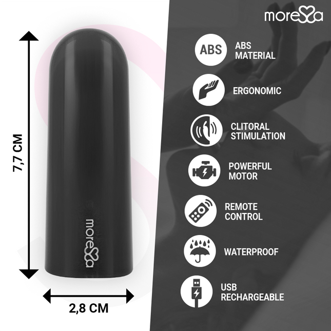MORESSA - TELECOMANDĂ VIBRATOR NIX NEGRU