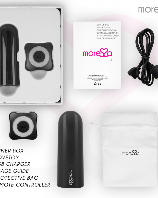 MORESSA - NIX VIBRATOR REMOTE CONTROL BLACK