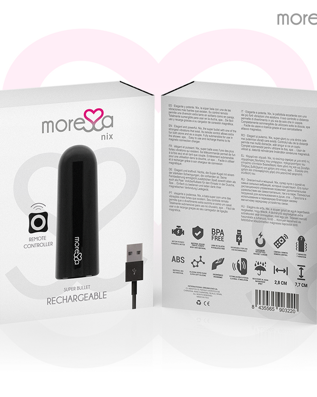 MORESSA - NIX VIBRATOR REMOTE CONTROL BLACK