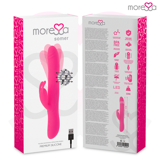 VIBRATOR MORESSA - SOMER PREMIUM CU ROTAȚII MULTIPLE