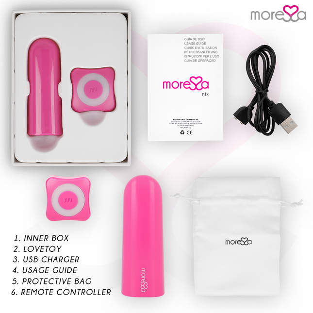 MORESSA - TELECOMANDĂ VIBRATOR NIX ROZ