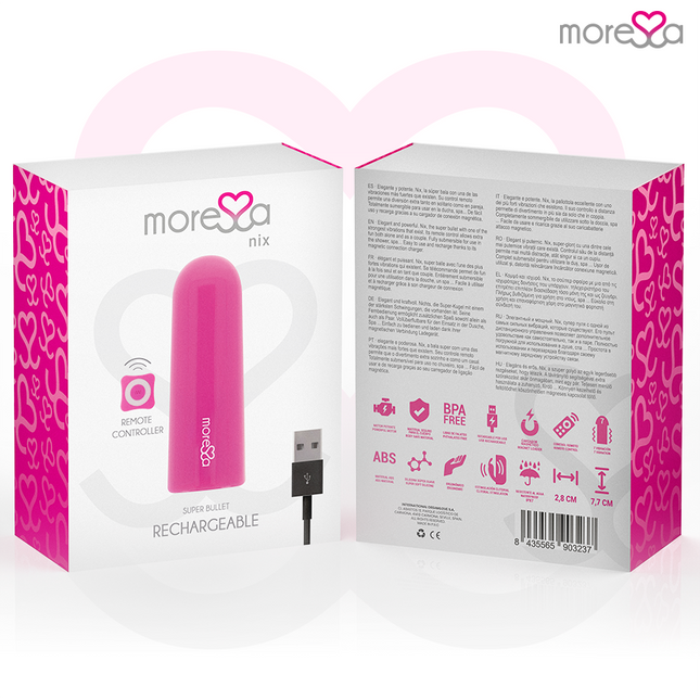 MORESSA - TELECOMANDĂ VIBRATOR NIX ROZ