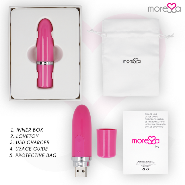 MORESSA - VIBRATOR STIMULATOR IVY ROZ DE CĂLĂTORIE