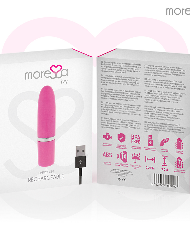 MORESSA - IVY VIBRATOR STIMULATOR TRAVEL PINK