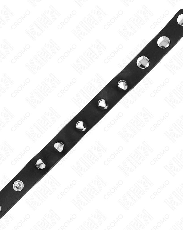 KINK - INEL DE PENIS DIN PIELE CU ȚEPE 21,5 X 1,6 CM