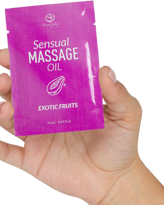 SECRETPLAY - ULEI DE MASAJ CU FRUCTE EXOTICE, DOZĂ UNICOAZĂ, 10 ML