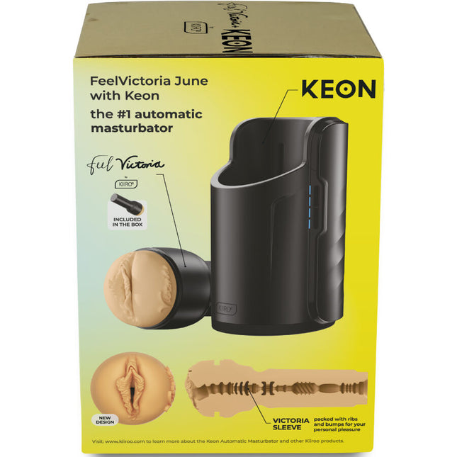 KIIROO - MASTURBATOR AUTOMAT KEON WIFI COMBO VICTORIA JUNE + MASTURBĂTOR FEEL STROKER
