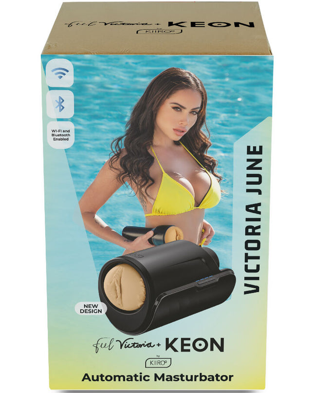 KIIROO - MASTURBATOR AUTOMAT KEON WIFI COMBO VICTORIA JUNE + MASTURBĂTOR FEEL STROKER